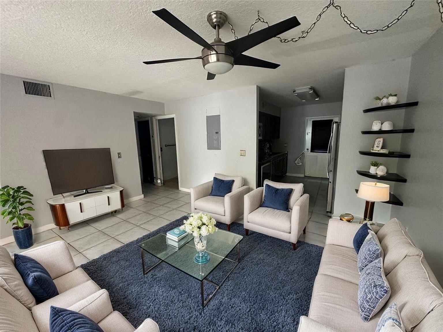 The furniture is AI-generated to help you visualize your home.