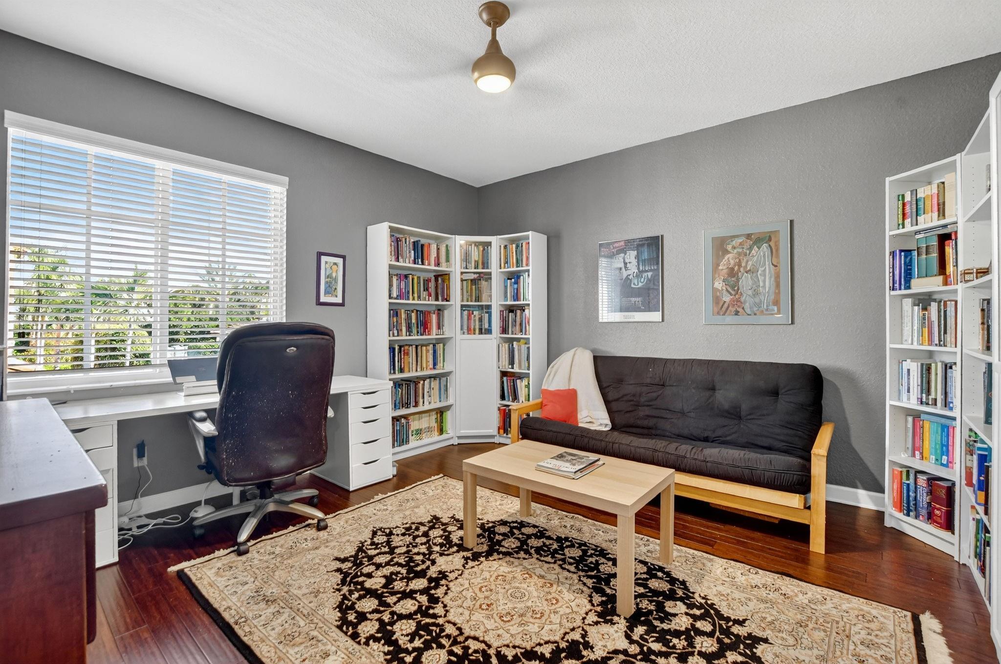One of the 4 bedrooms on 2nd floor used as a study/office.