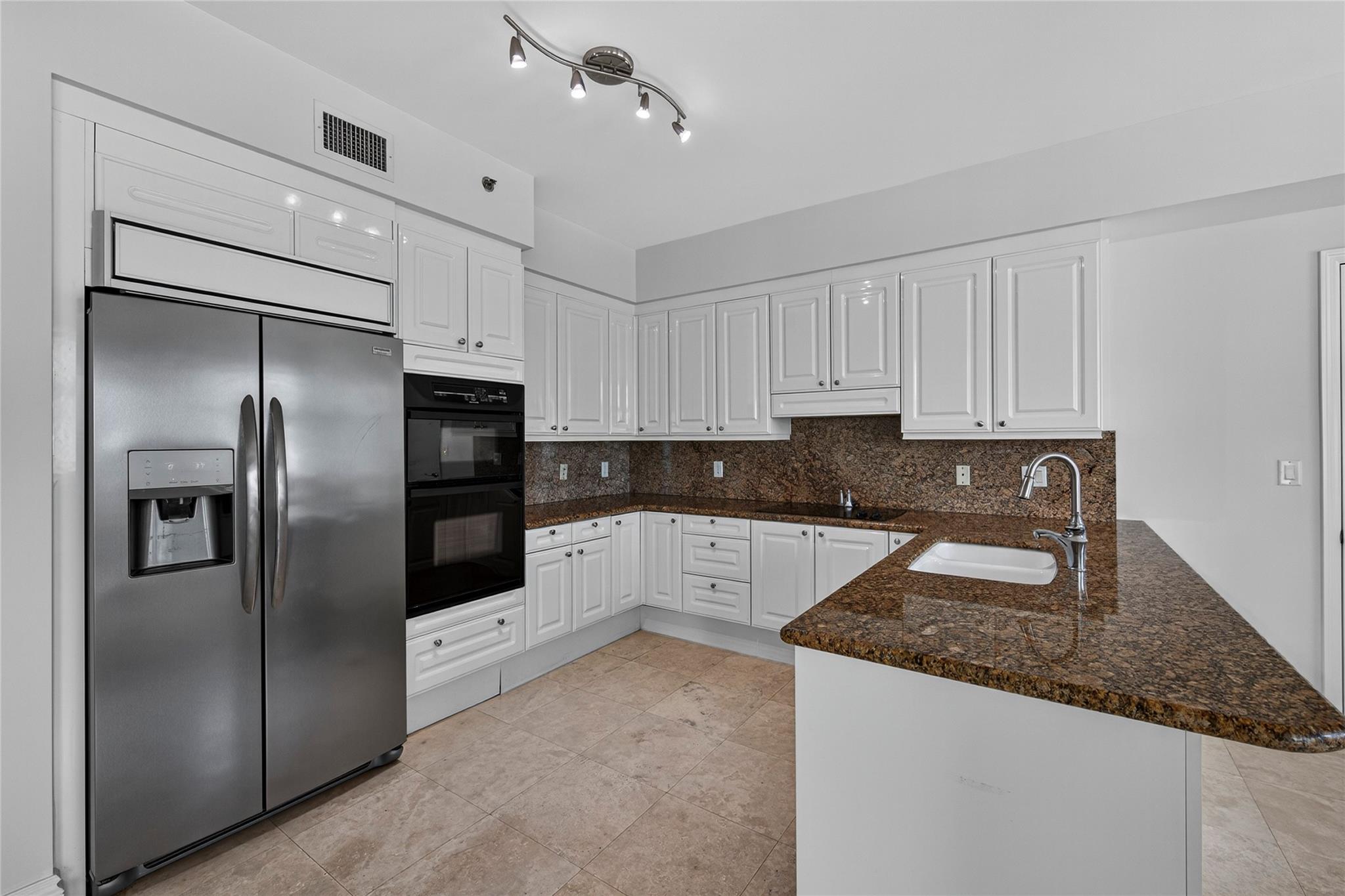 Granite countertops with plenty of storage