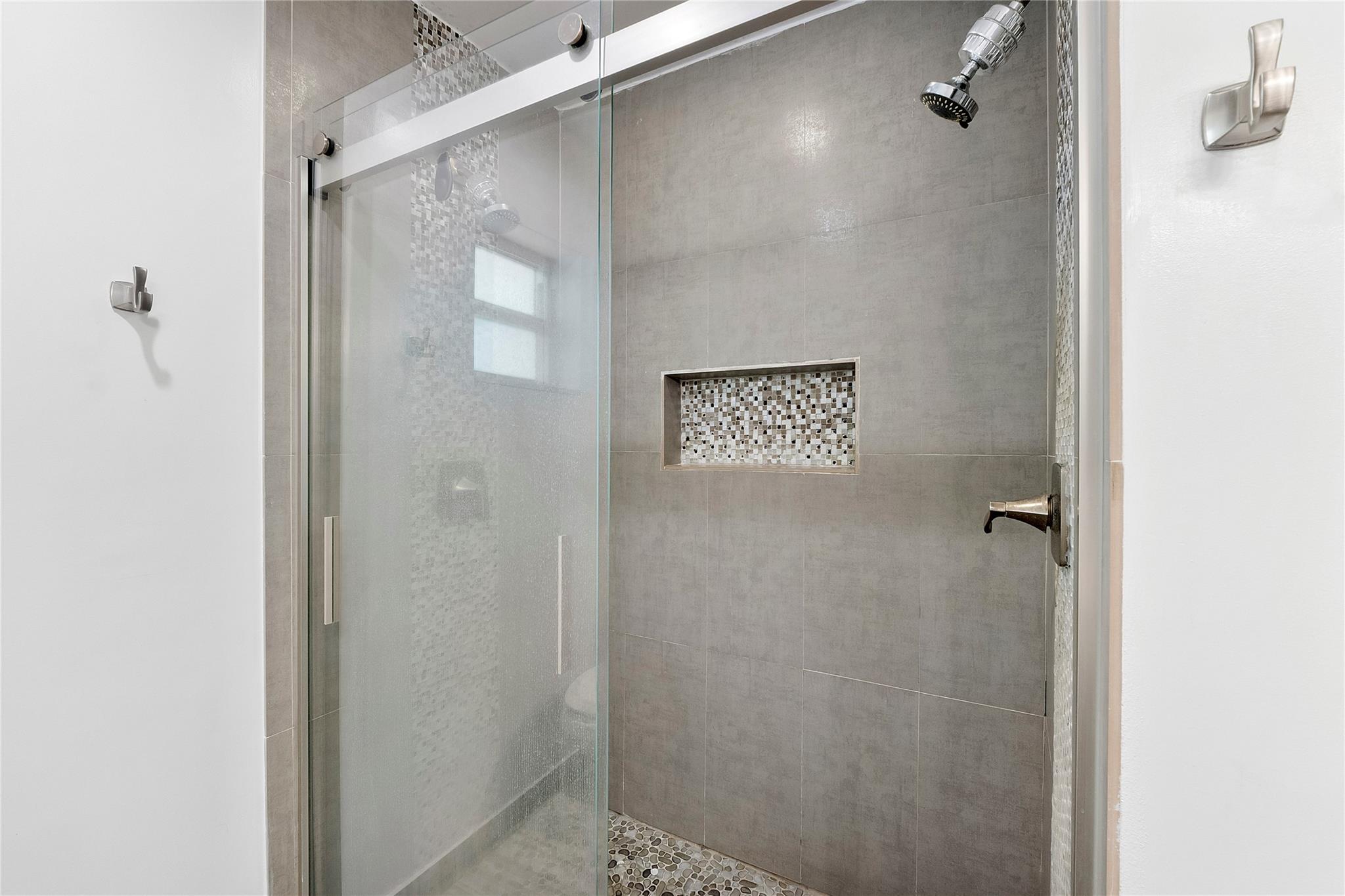 remodeled modern shower