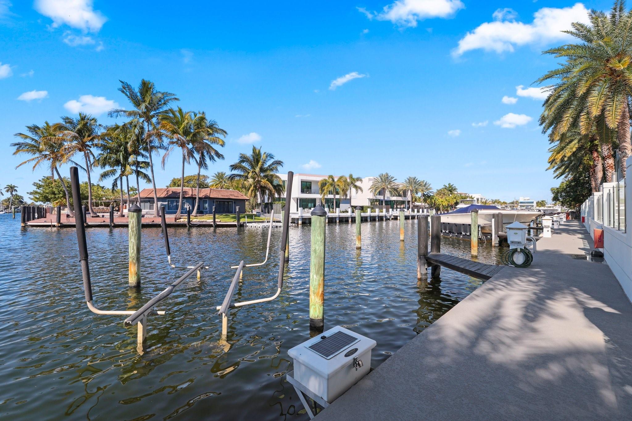 Private boat dock available and negotiable with purchase