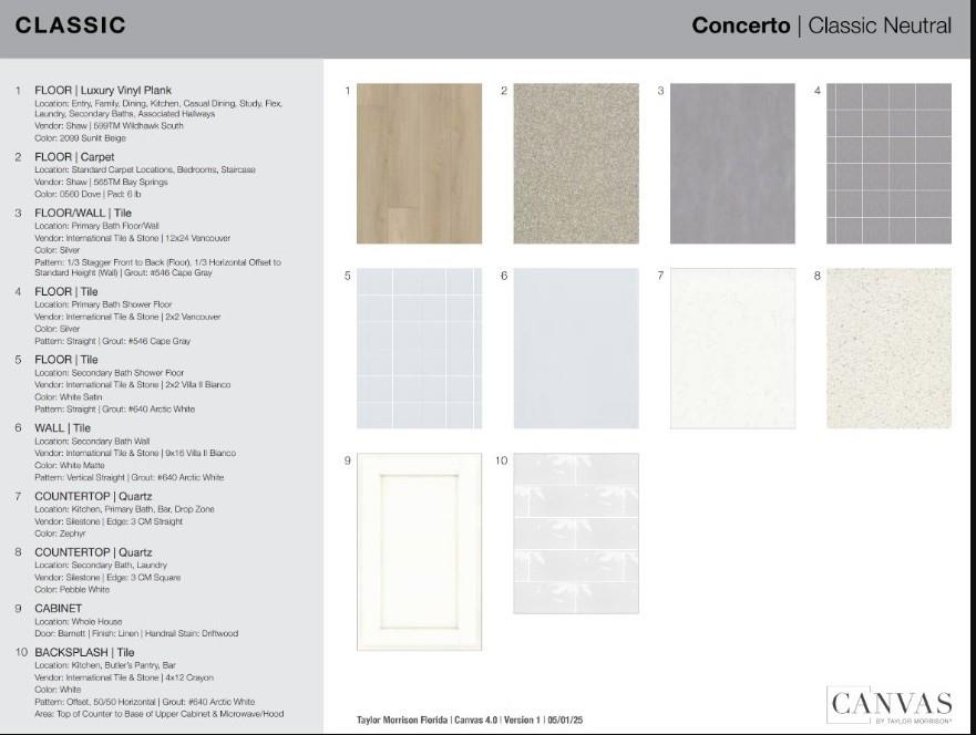 11719 SW Macelli Way - Design Selections. Home is under construction and selections are subject to change.