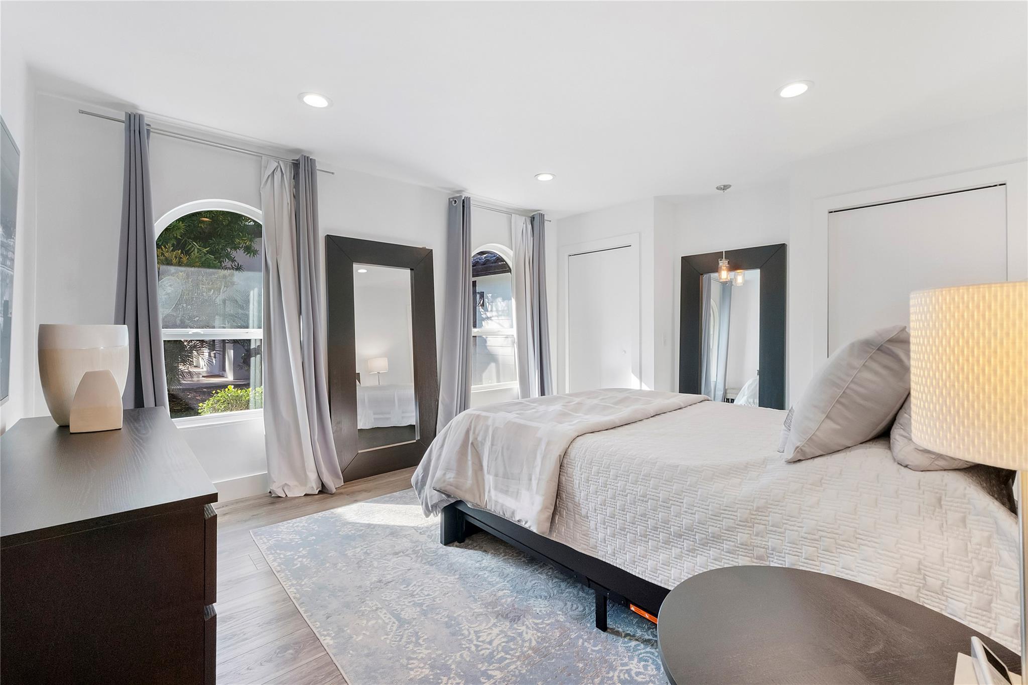 spacious guest bedroom