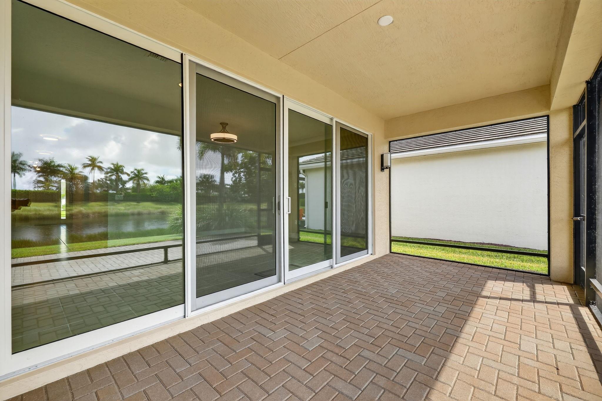 Large, covered patio, southern exposure.