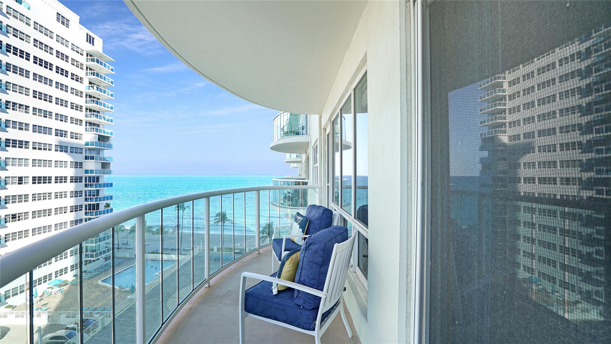 This could be your view! This apartment in a luxury high rise oceanfront condominium has a lovely ocean view.