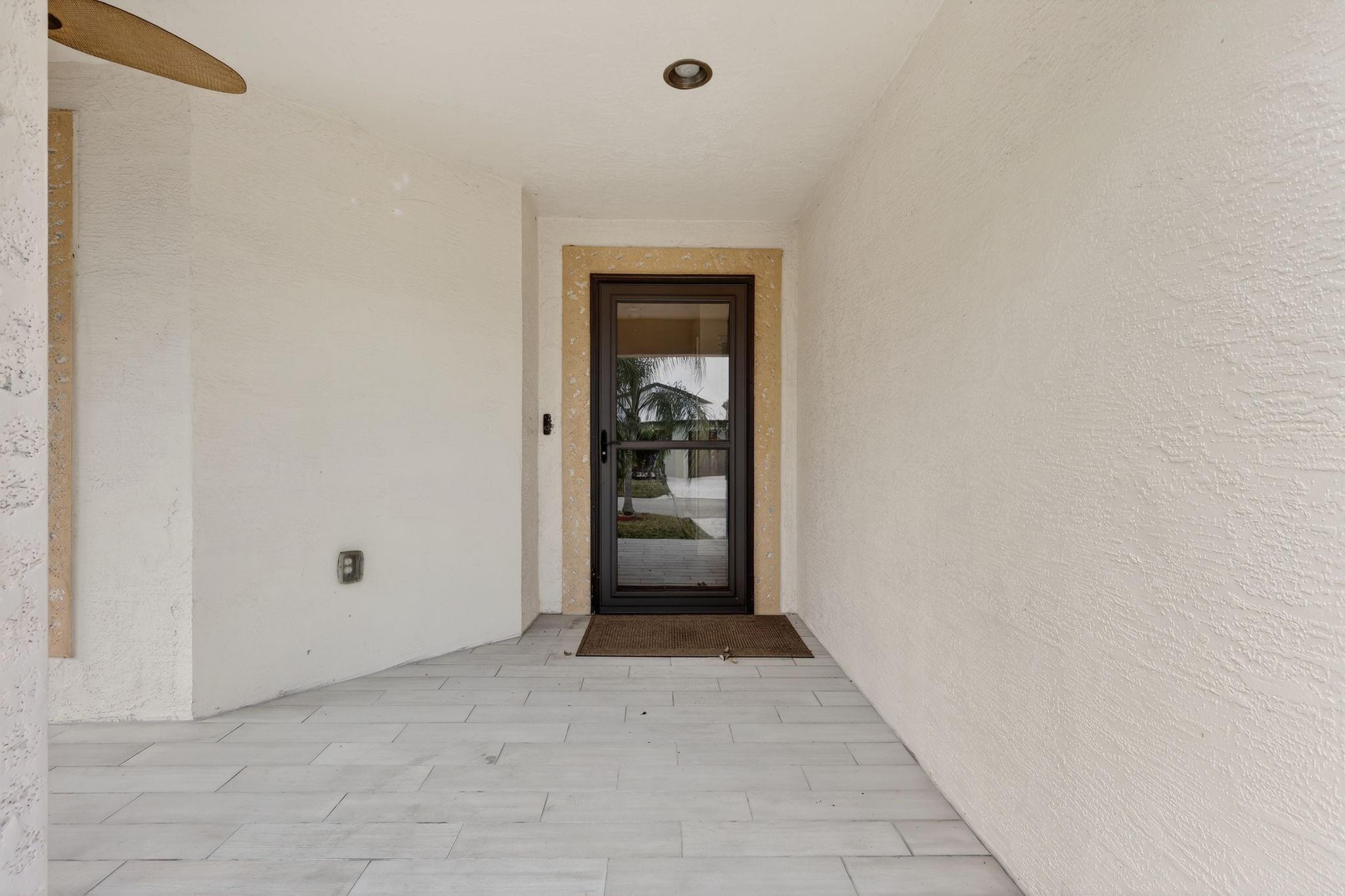 front entrance of home