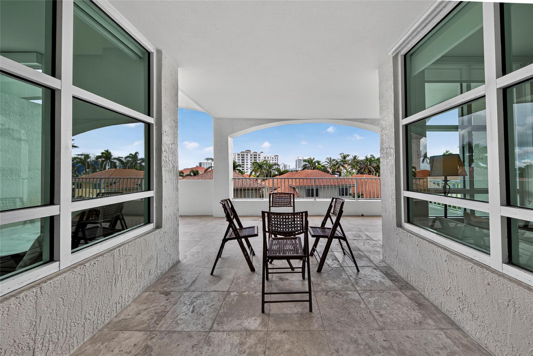 Balcony off of living room