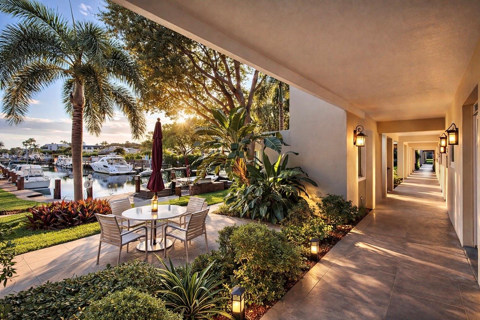 Photo for 2800 NE 14th Street 110, Pompano Beach, FL 33062 - listing #FX-10544845 Welcome to Marine Colony! (View from Front Door)