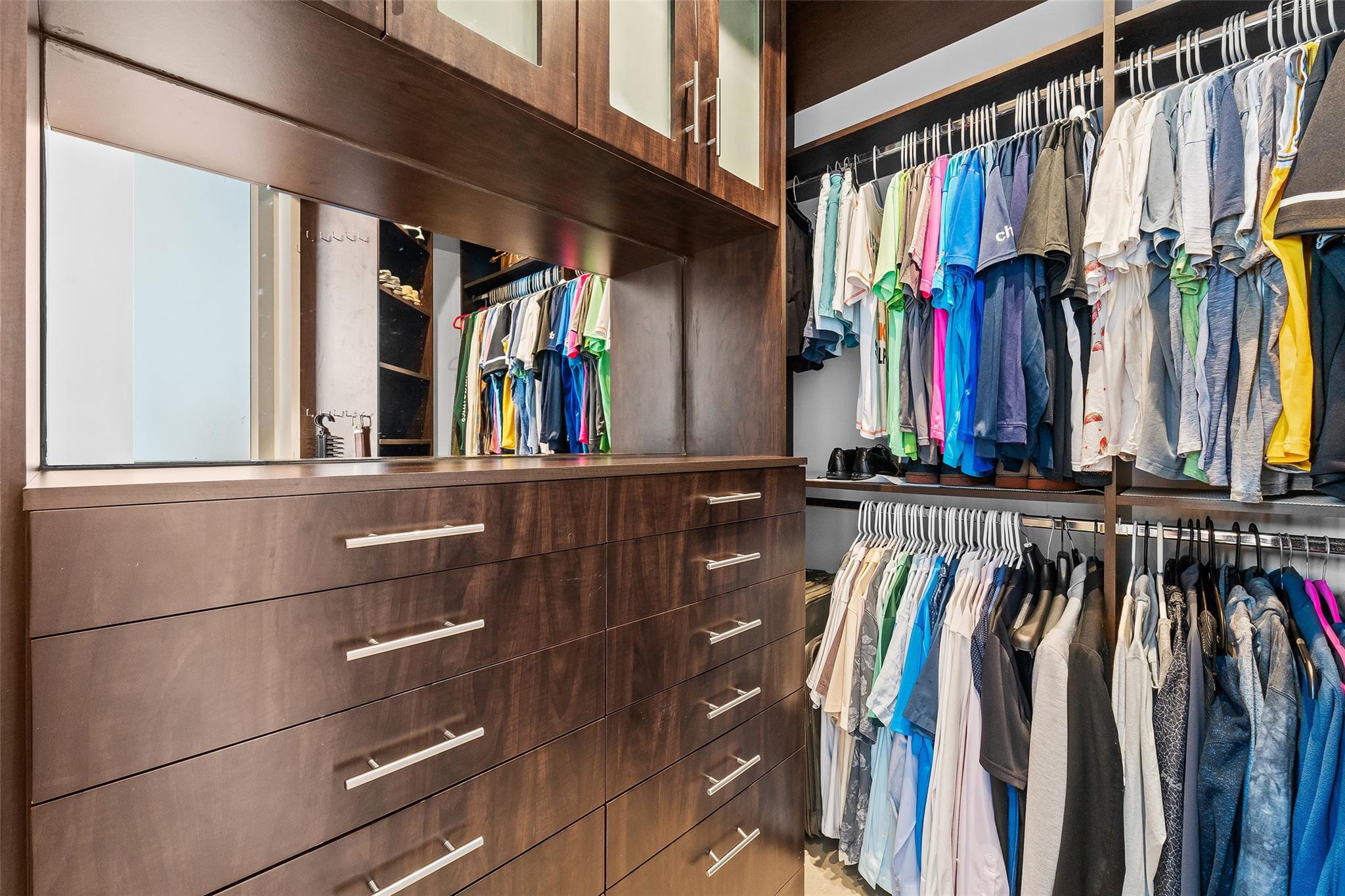 Primary Closet with built-in organization