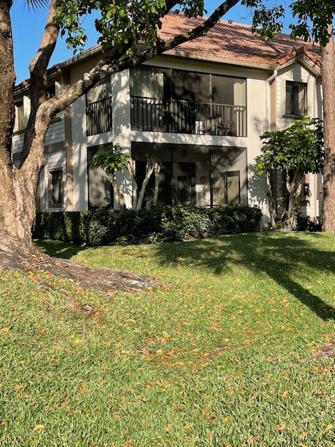 Back view of complex and patio