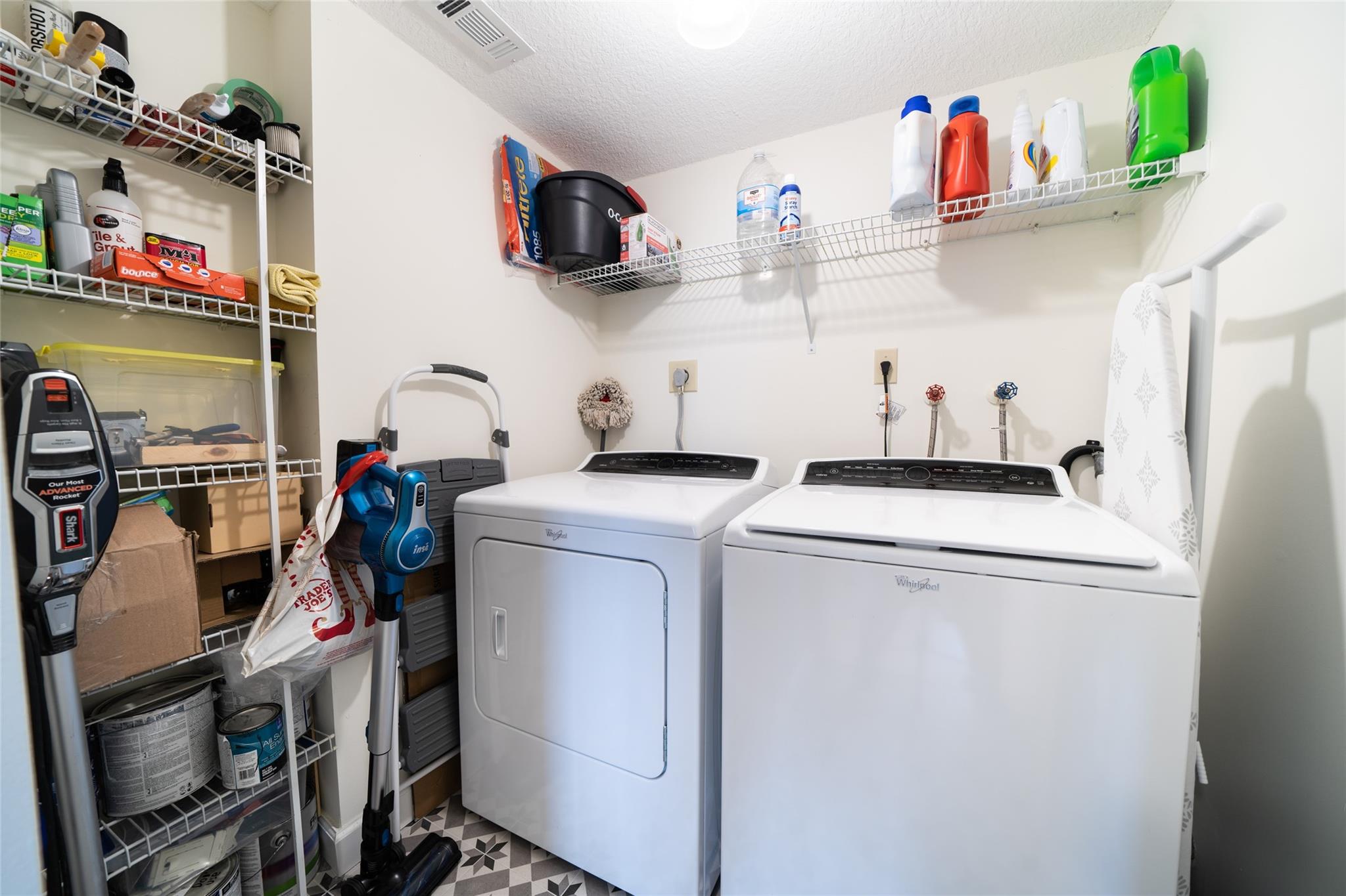 Full size laundry room with extra storage