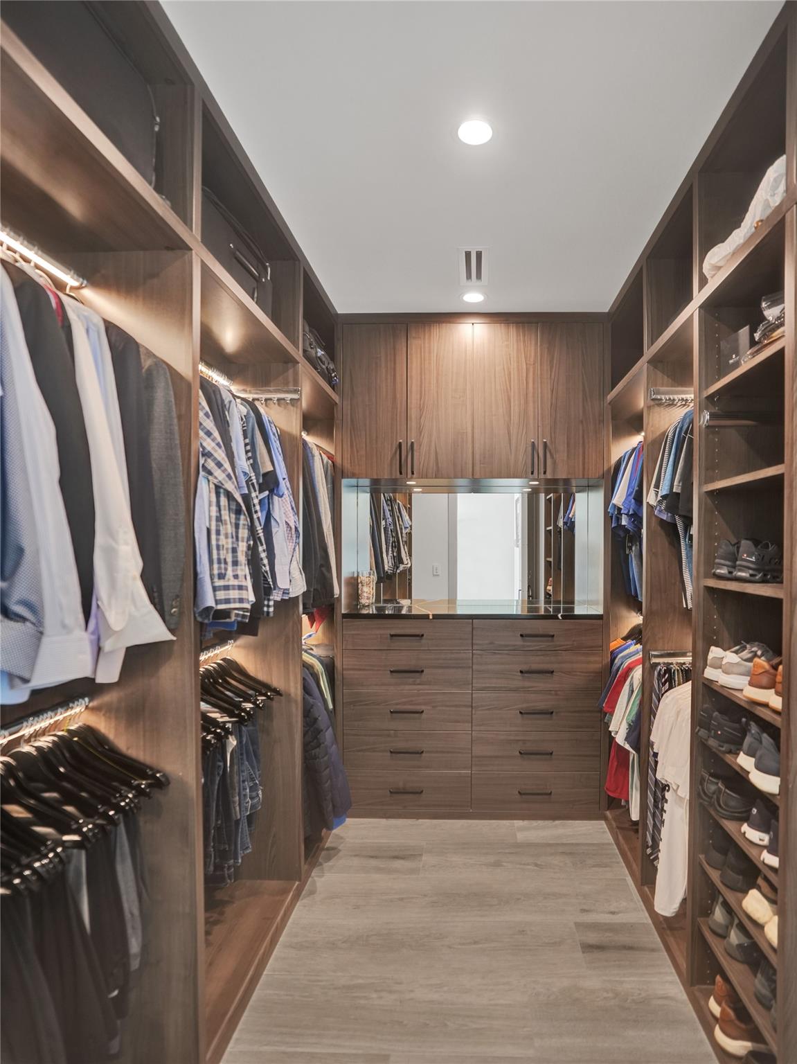 His closet