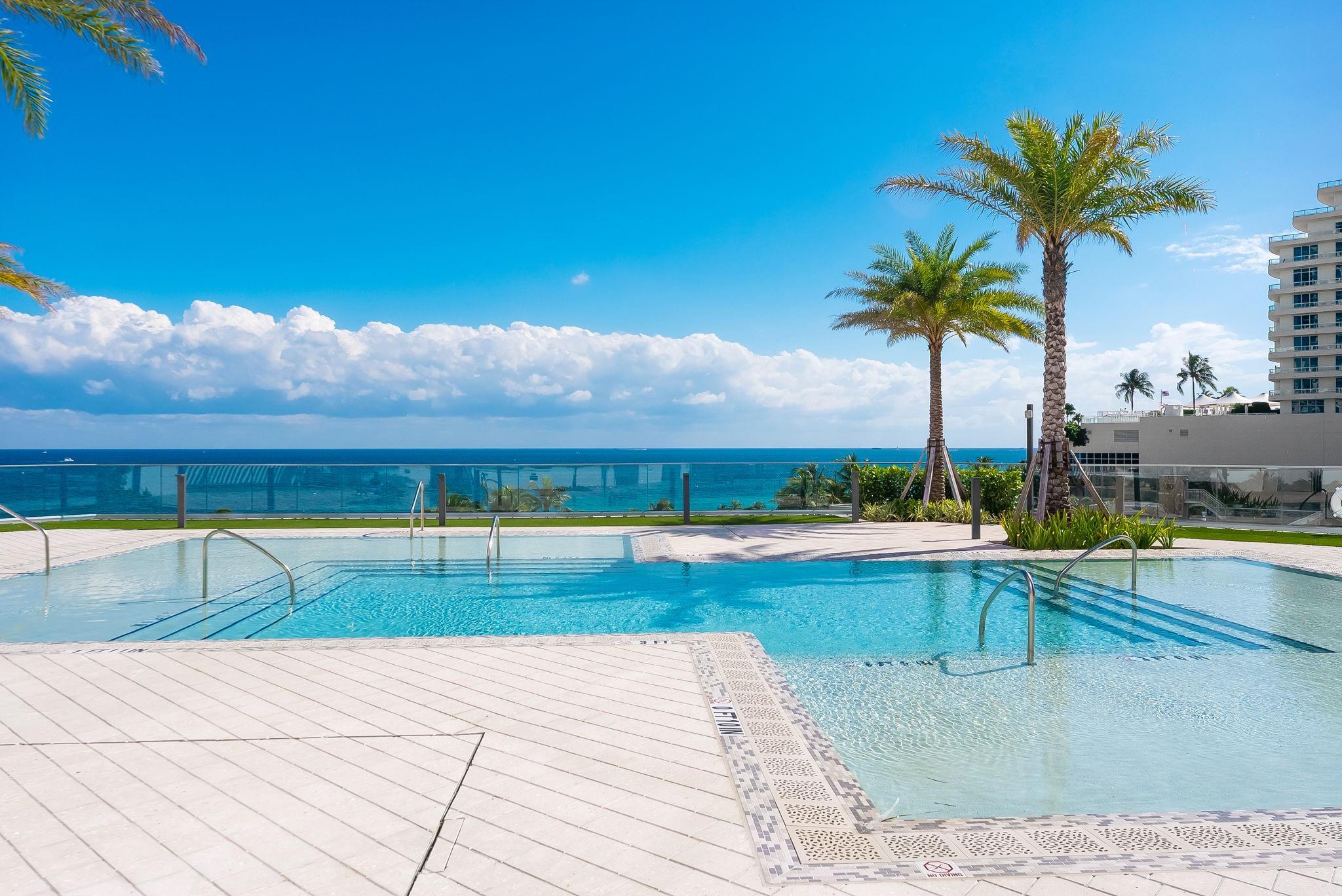 Morning Pool facing the Atlantic Ocean