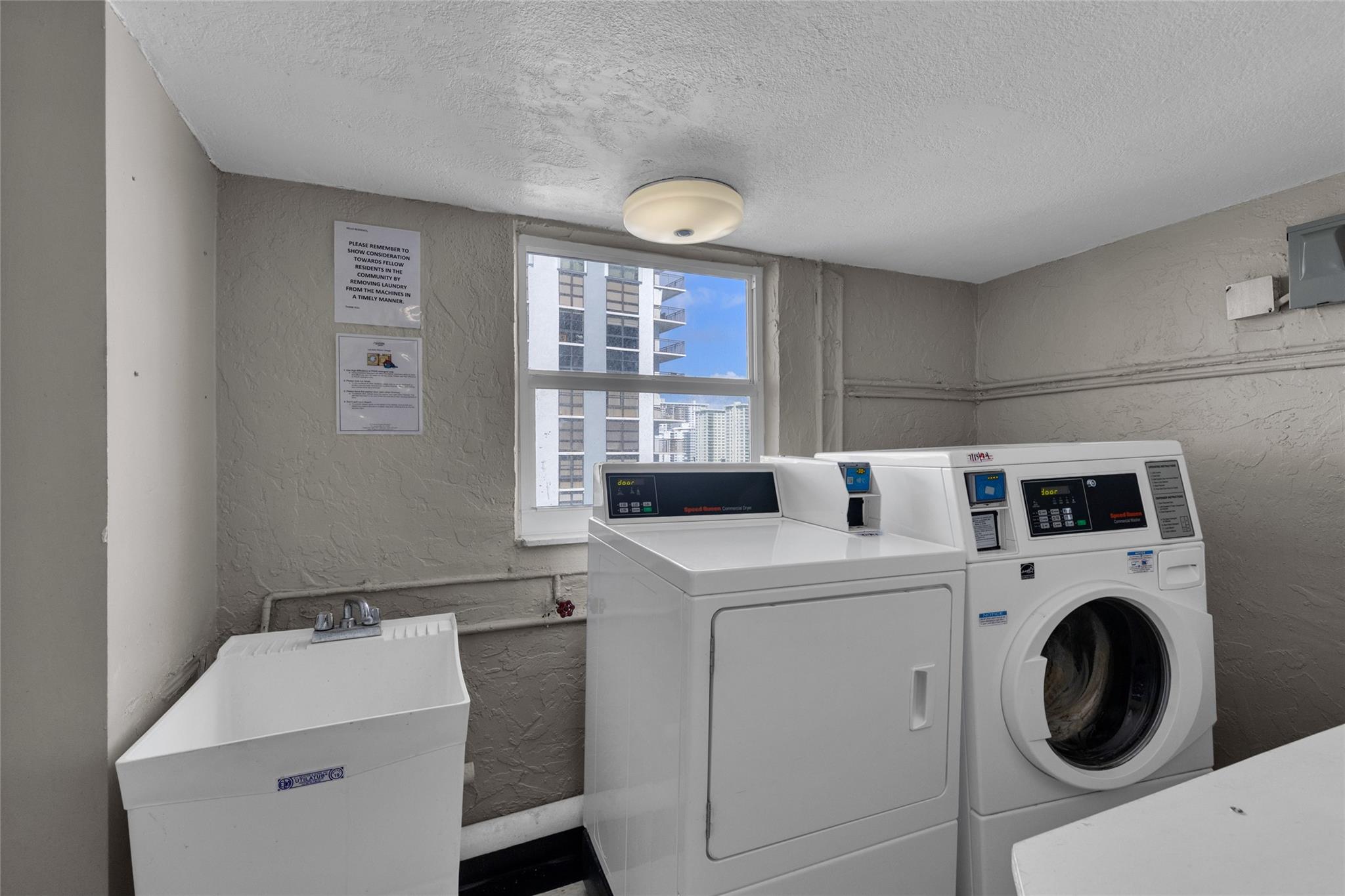Laundry facilities on every floor