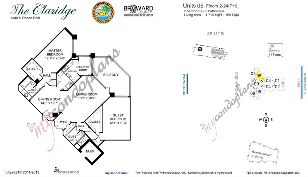 Photo for 1340 S Ocean Boulevard, 205, Pompano Beach, FL 33062 - Listing #FX-10424423 1340 S Ocean Boulevard, 205, Pompano Beach, FL 33062