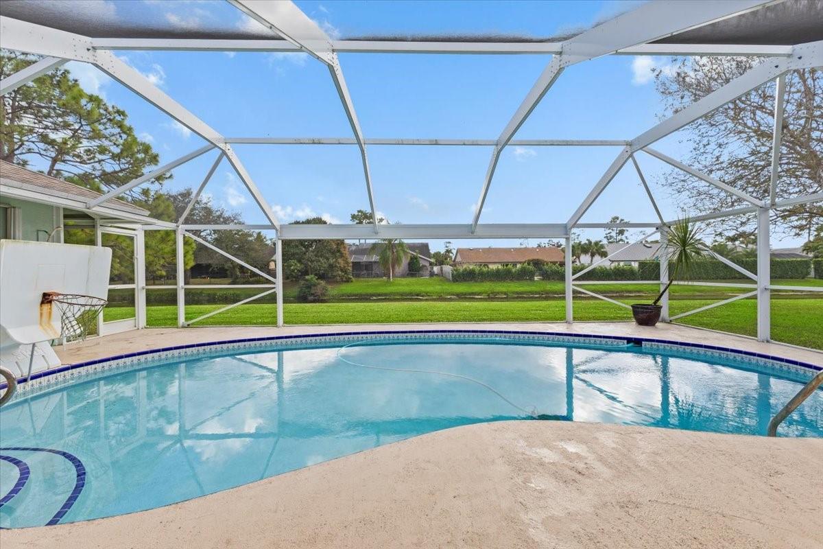 Pool overlooking canal