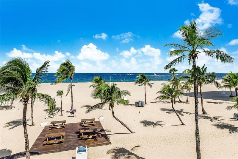 Photo for 2100 S Ocean Lane, PH 8, Fort Lauderdale, FL 33316 - Listing #FX-10499794 Widest Beach in town, complete with Palm Trees and picnic tables