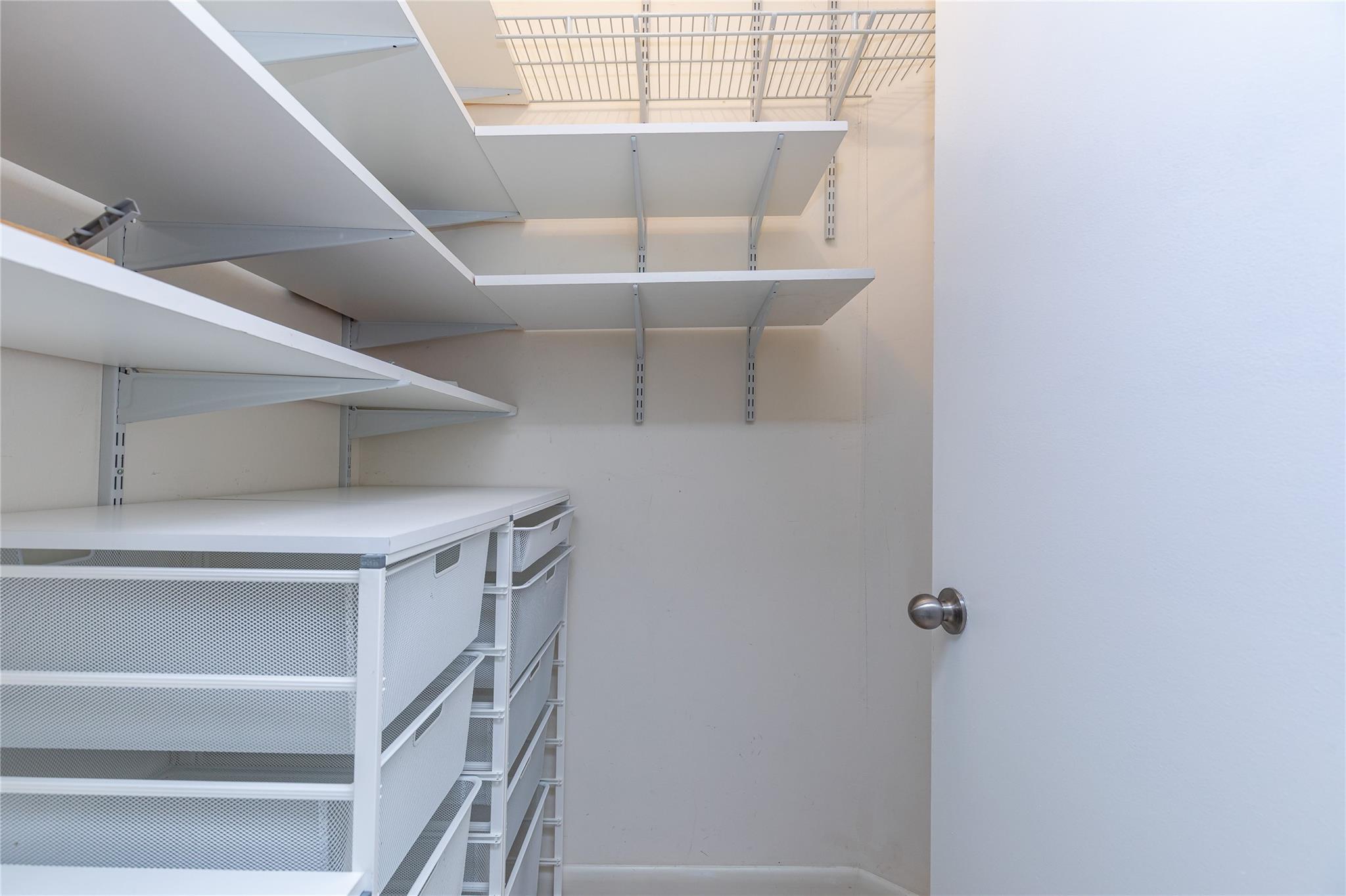 Guest bedroom walk-in closet