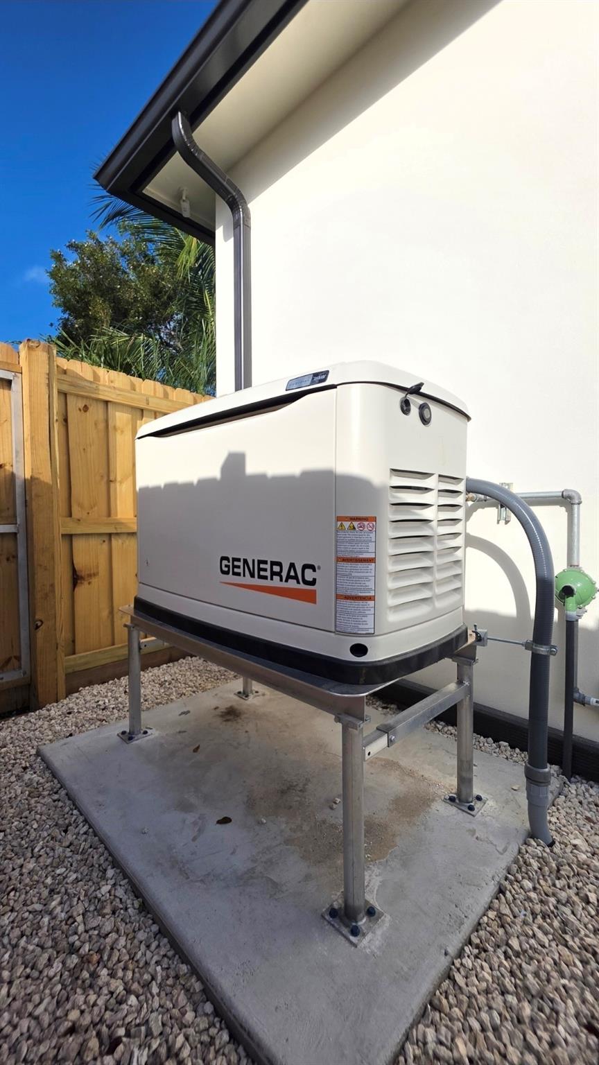 whole house generator, including pool equipment