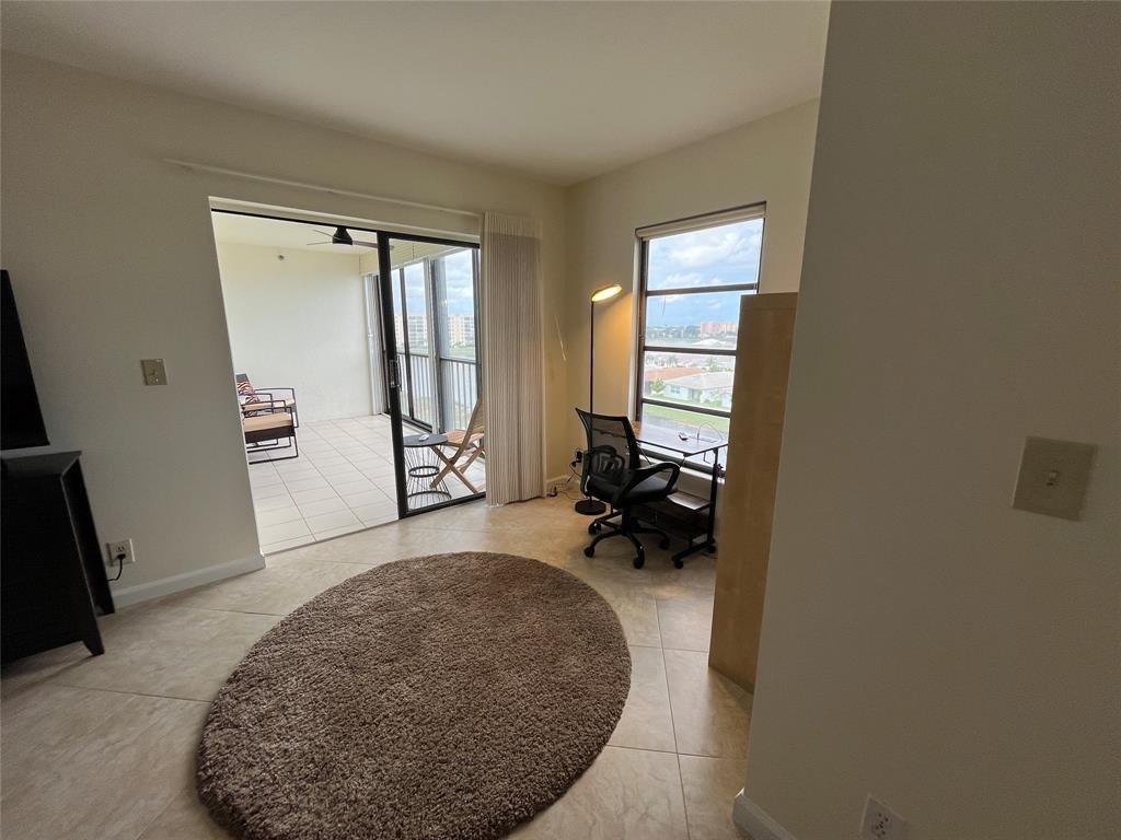 Desk nook in primary bedroom for you to do your work/pay your bills while overlooking the beautiful view. Entrance onto private balcony from both the primary bedroom, and living room.