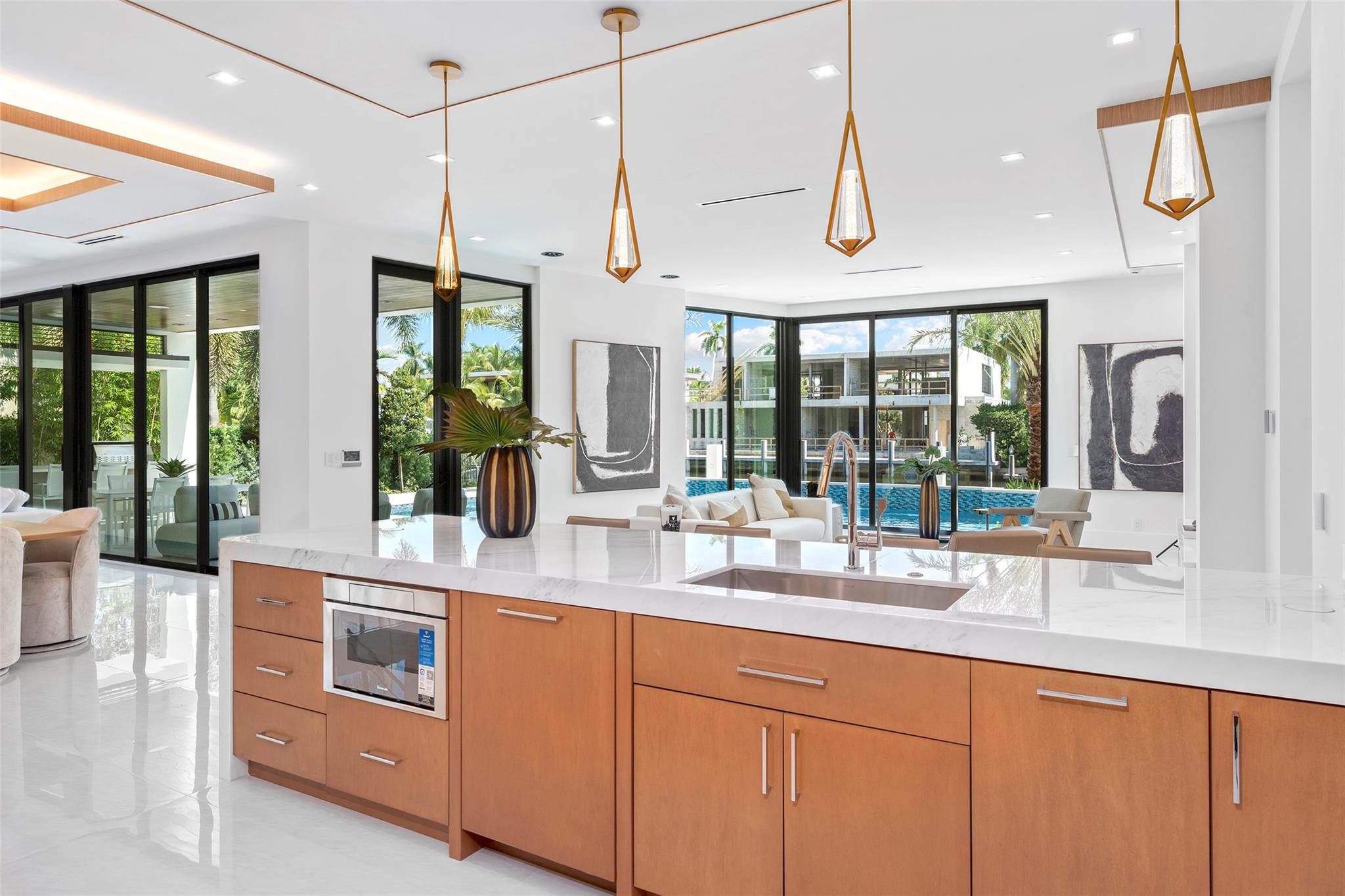 a cozy sitting area, and a butler’s kitchen for extra prep and storage.