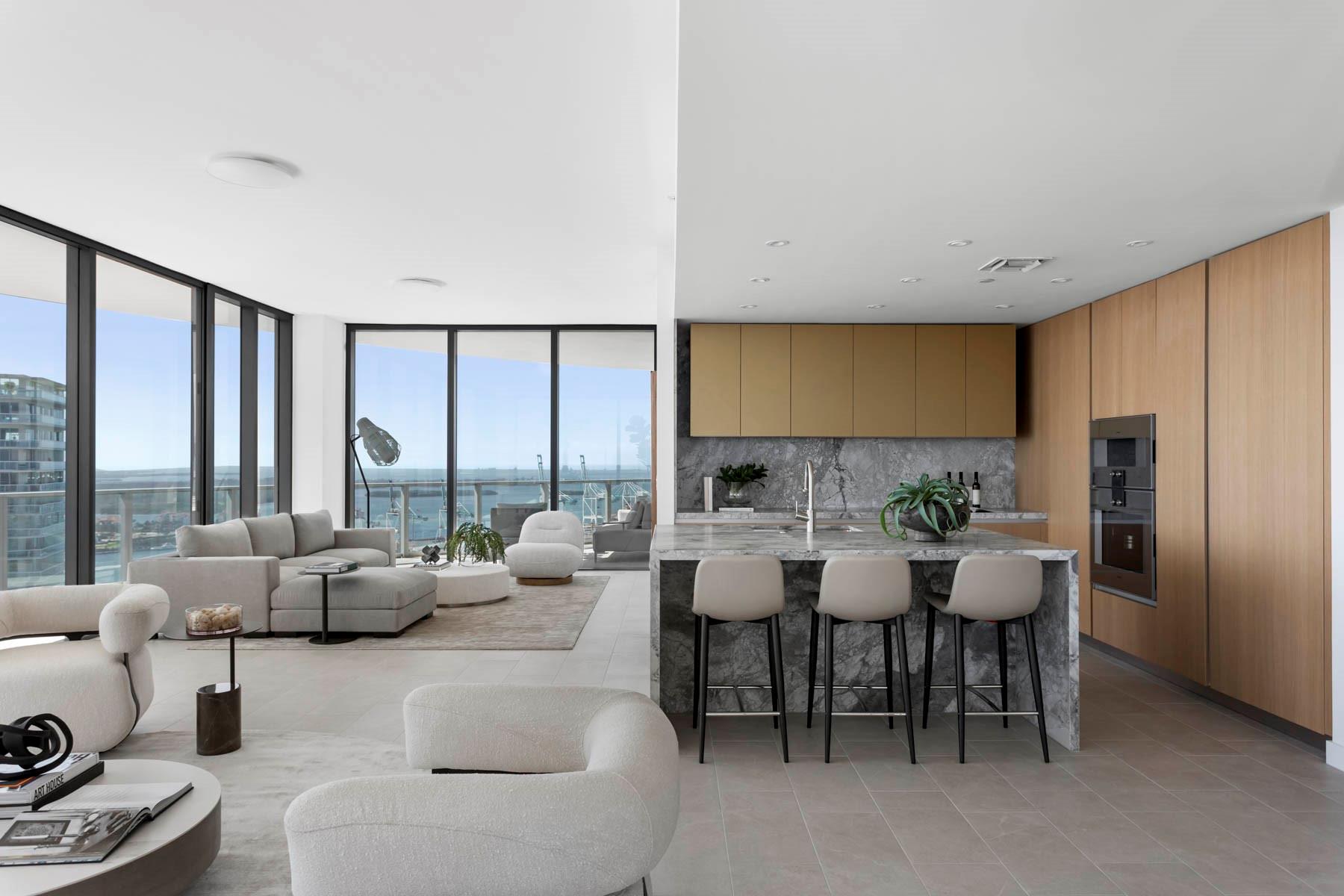 Great room and kitchen