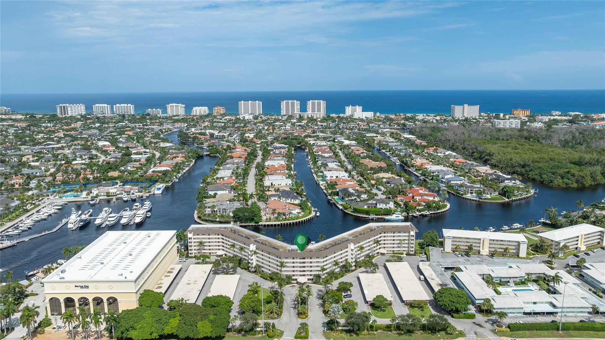 River House Towers in foreground with Deerfield Beach in background.