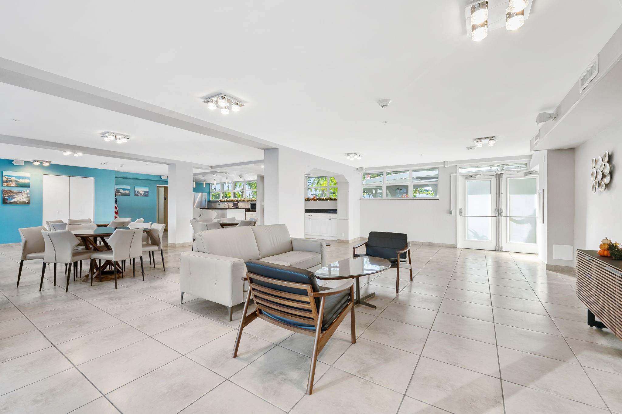 entrance to building and reception area