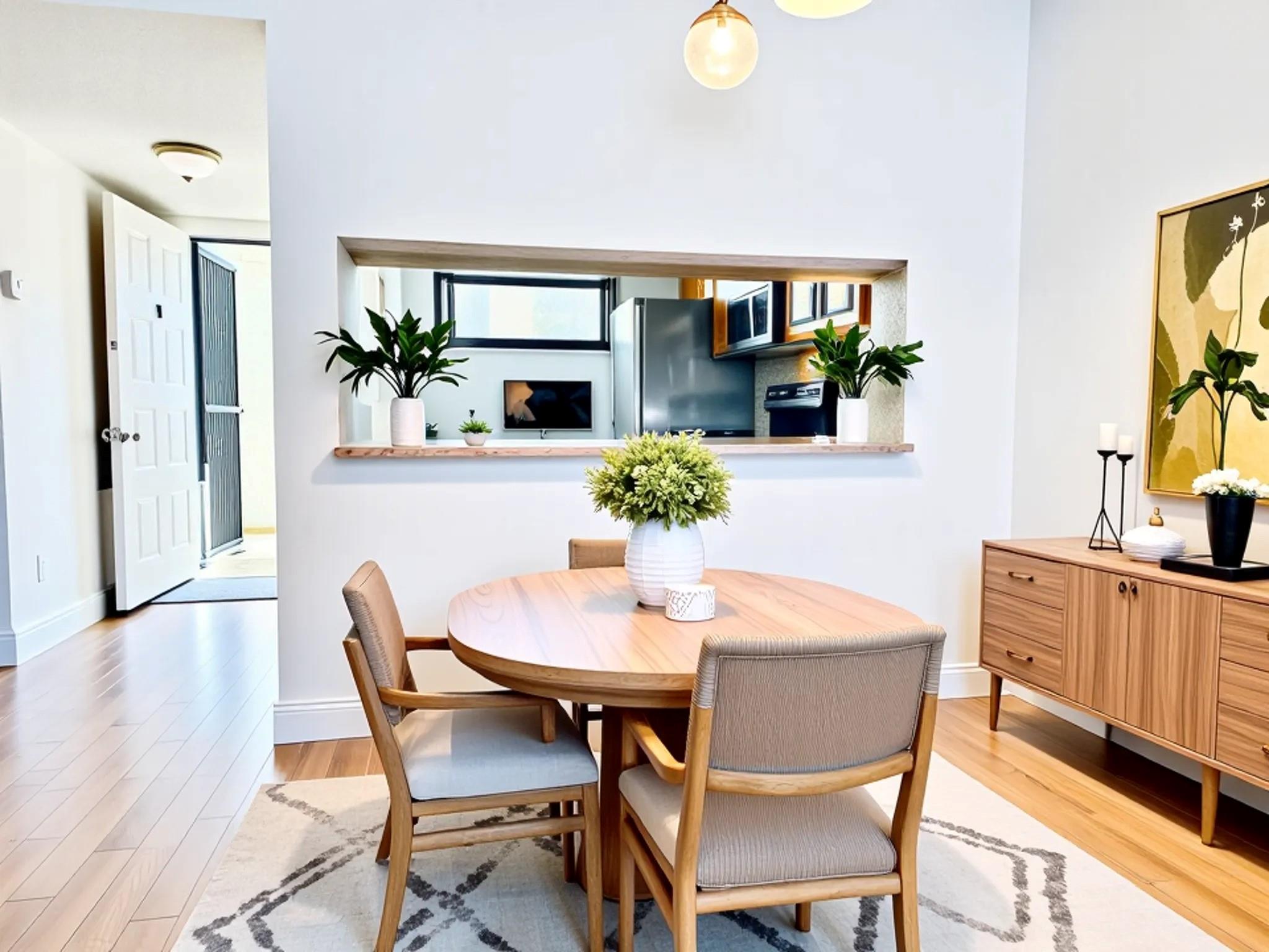 Virtually Staged Dining Room