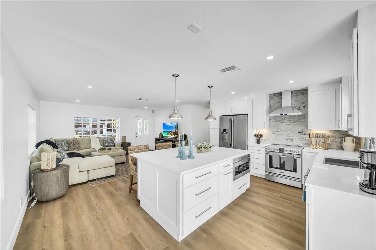 Kitchen and Living Area View