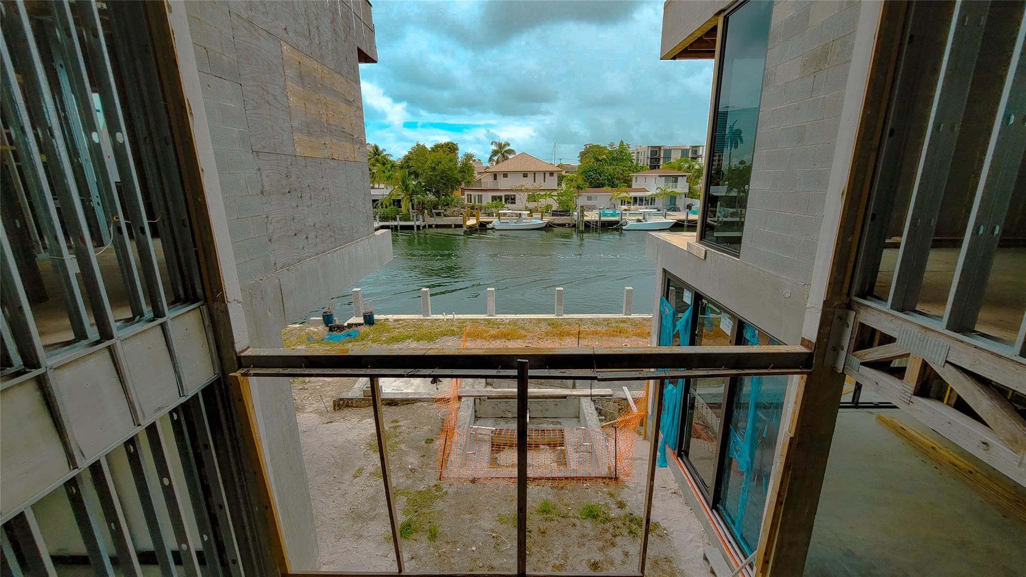 Photo for 1524 SE 13th Street, Fort Lauderdale, FL 33316 - Listing #FX-10513123 Pool and Canal Rear View From Upstairs Loft