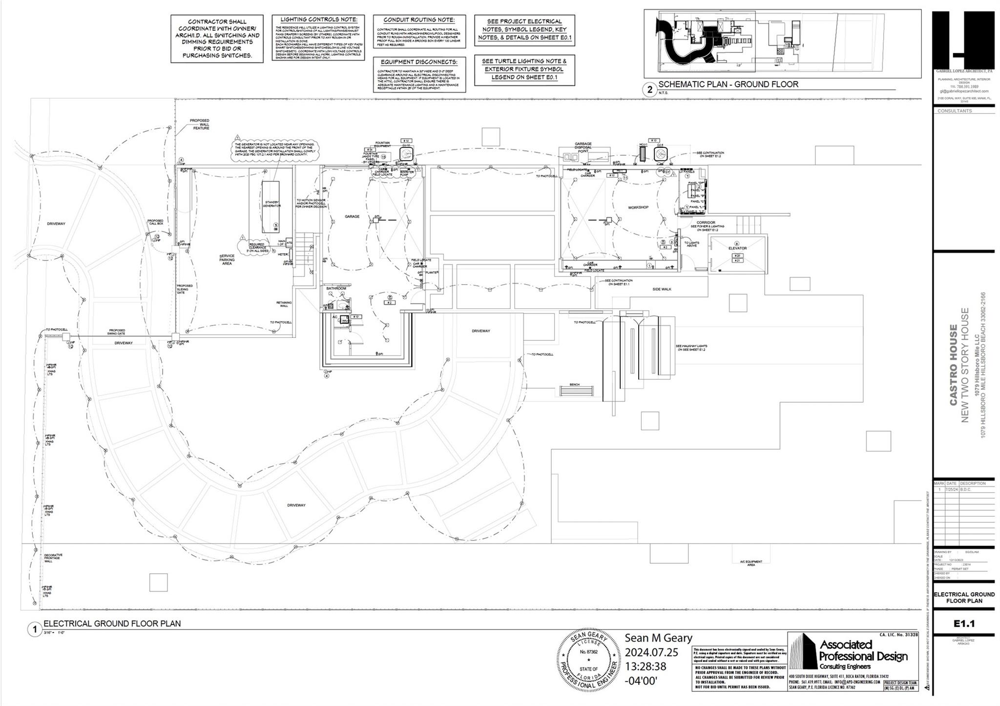 layout - electrical plan group level
