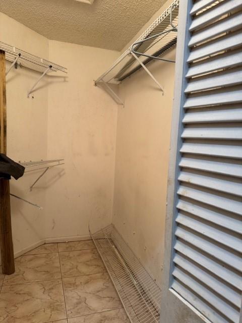 Walk in closet in Master bedroom