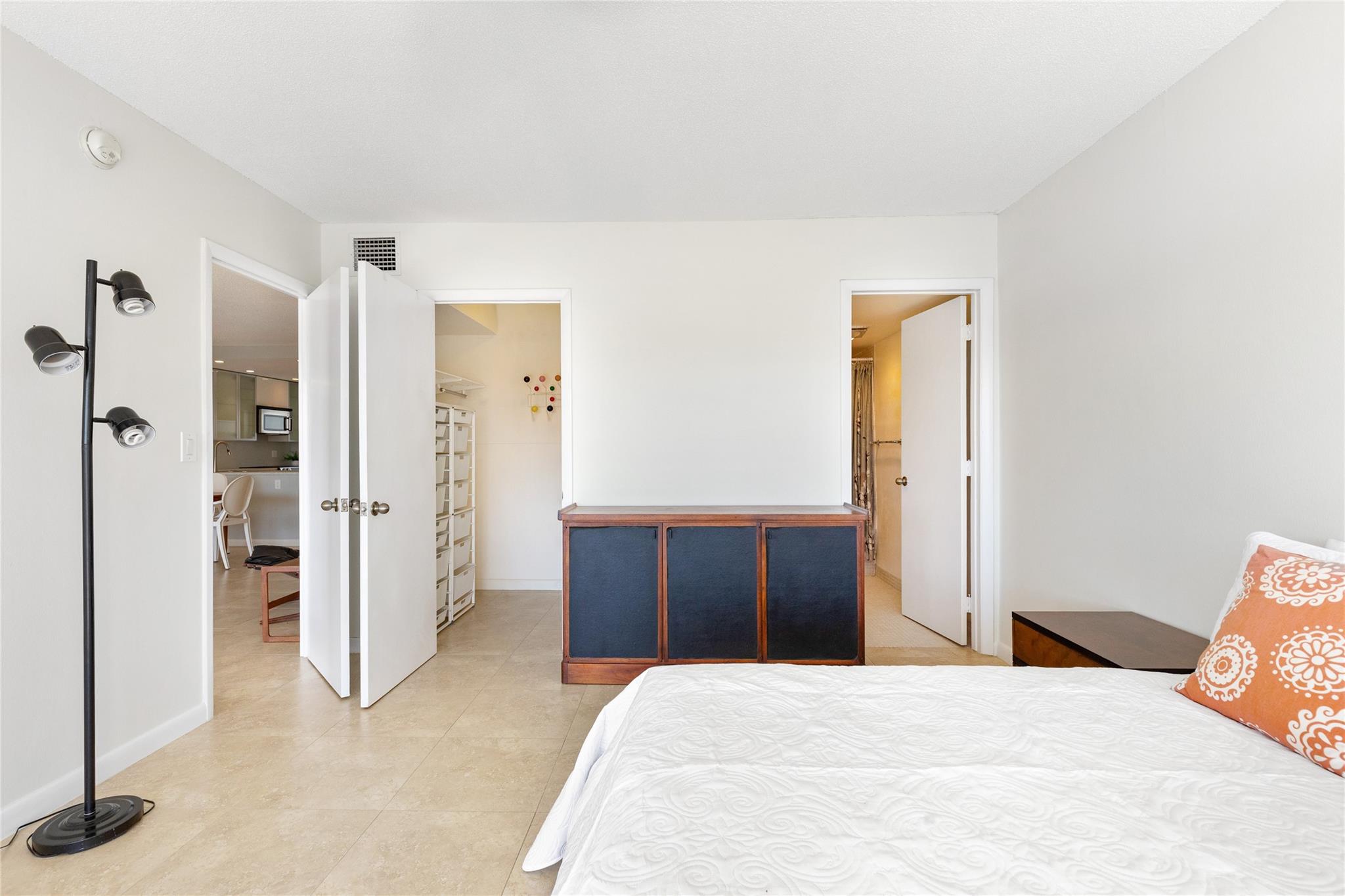 Primary bedroom from slider balcony area