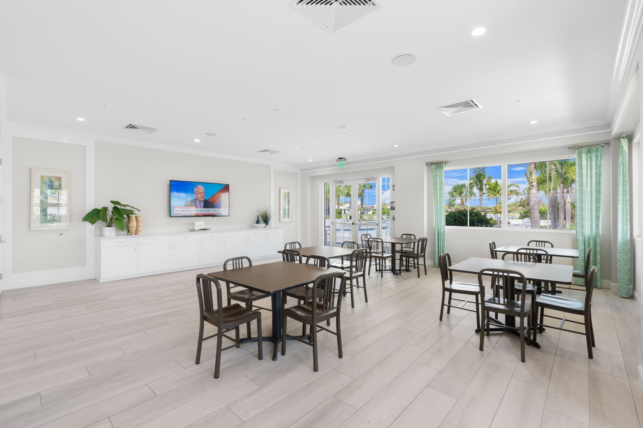 Party Rooms Provide Plenty of Tables and Chairs for Friends and Family.