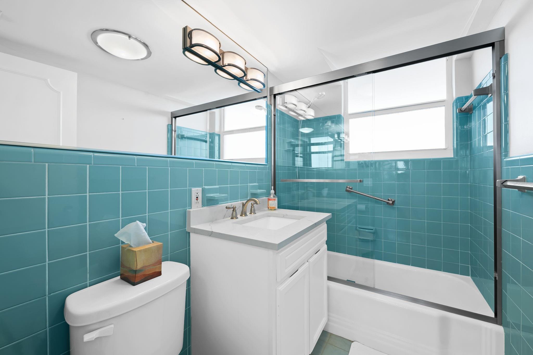 Second bathroom with new vanity