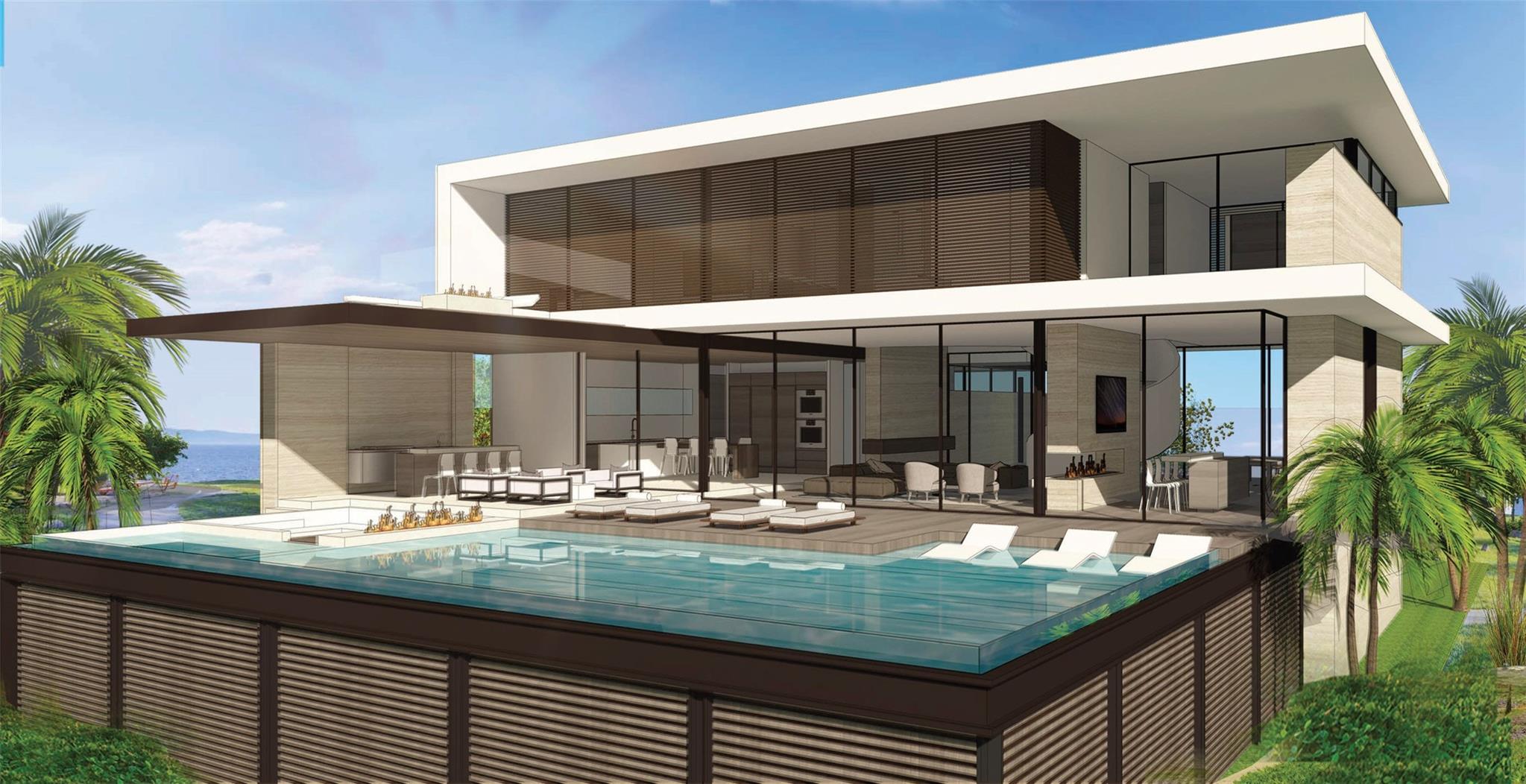 CUSTOM HOME-Preliminary Rear Exterior Elevation Plans