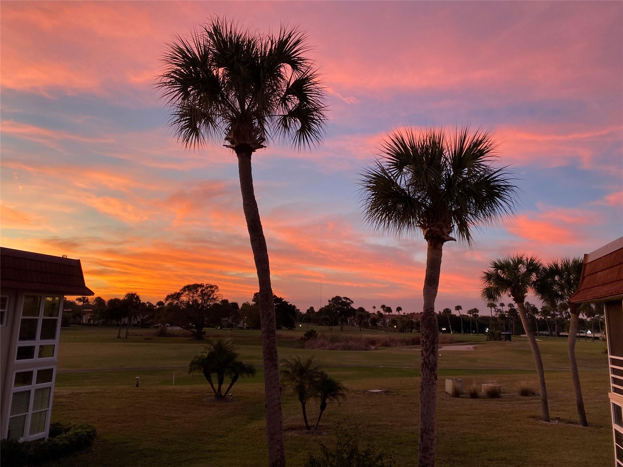 Sunset View From Living Room Windows