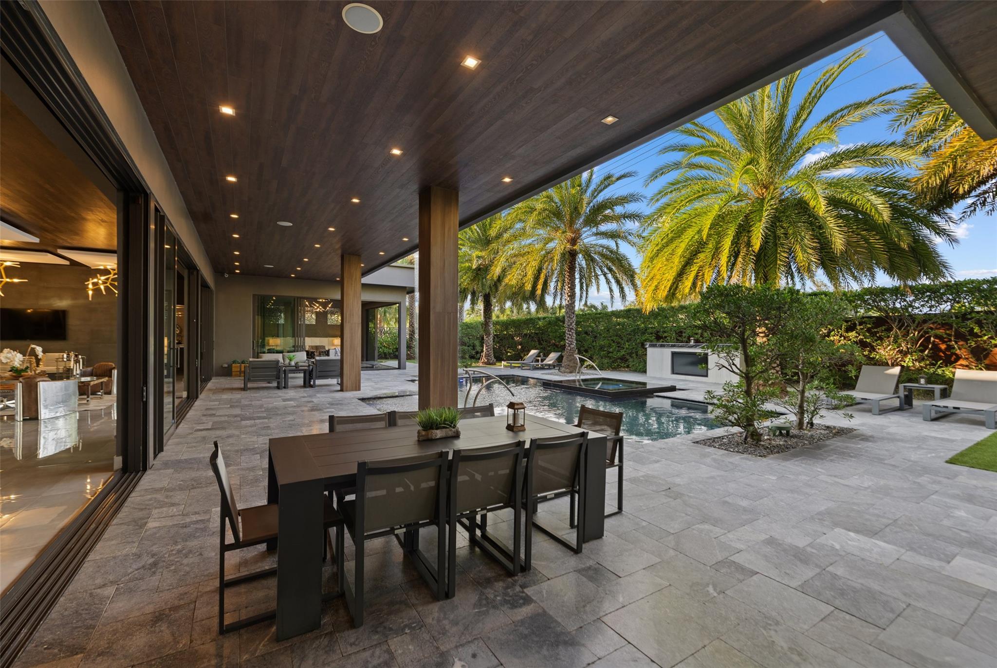 Generous Covered Space for Outdoor Living