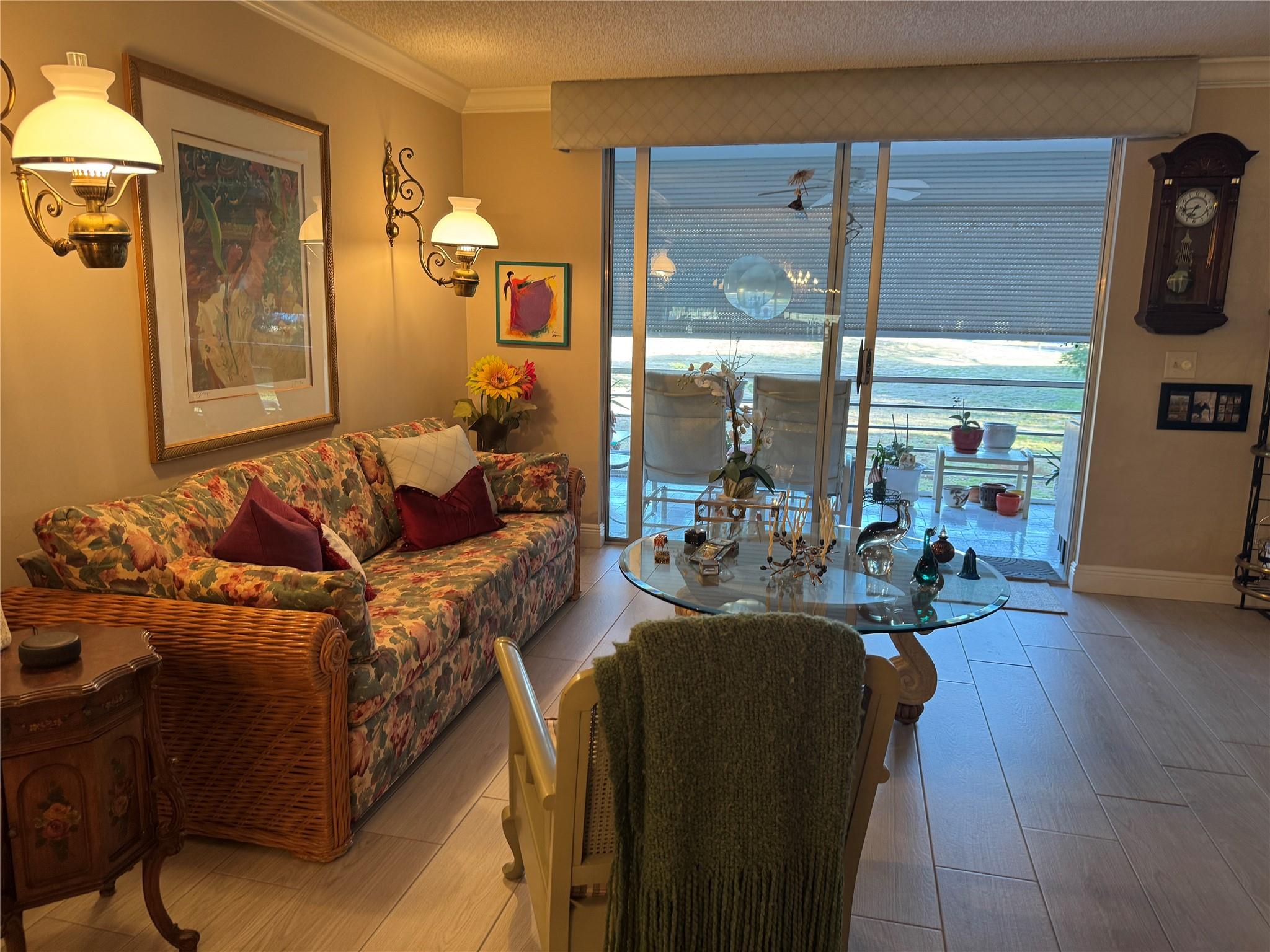 LIVING ROOM WTH VIEWS TO FUTURE GOLF COURSE OR PARK