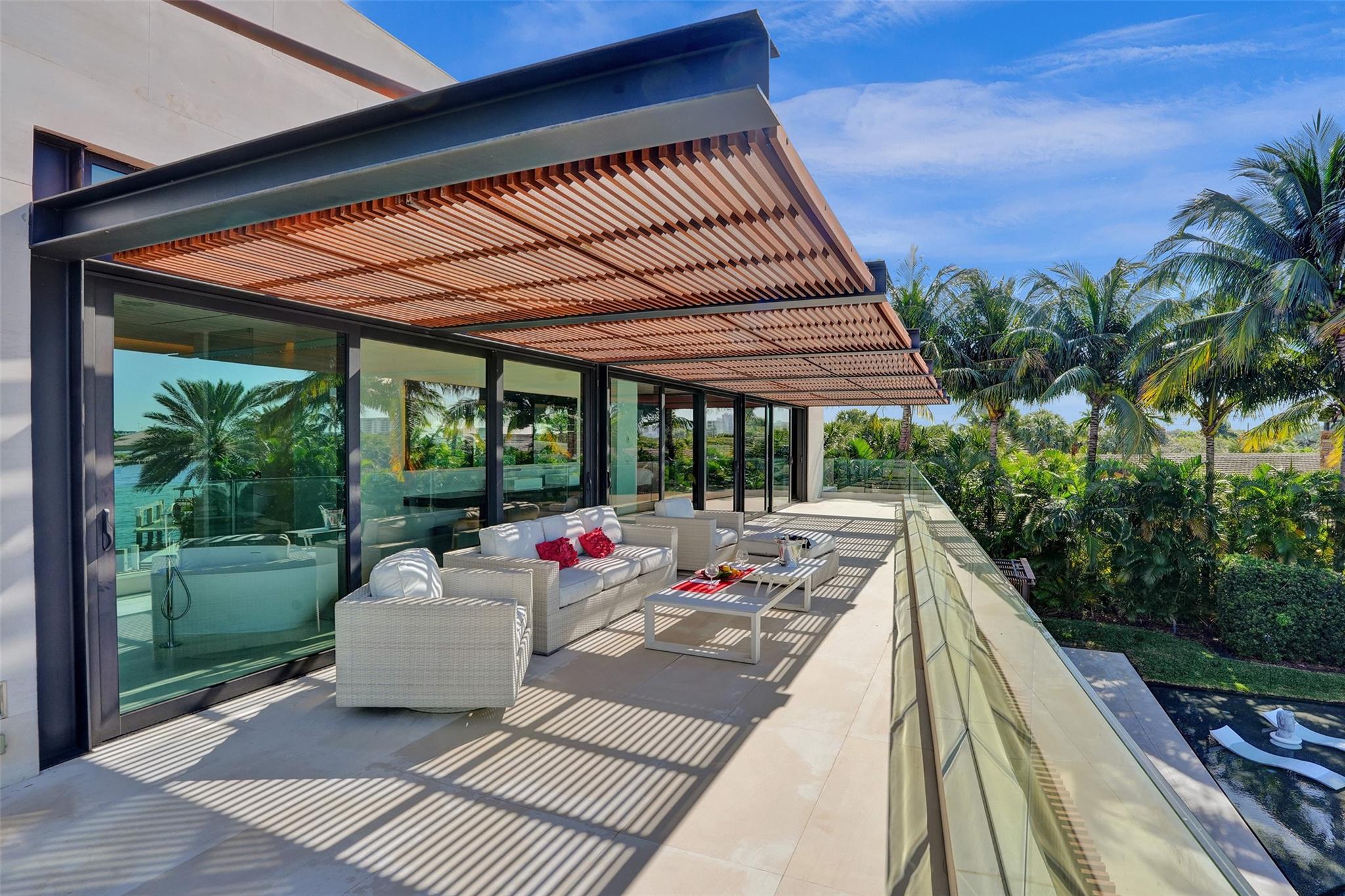 Expansive terrace off the Primary Bedroom
