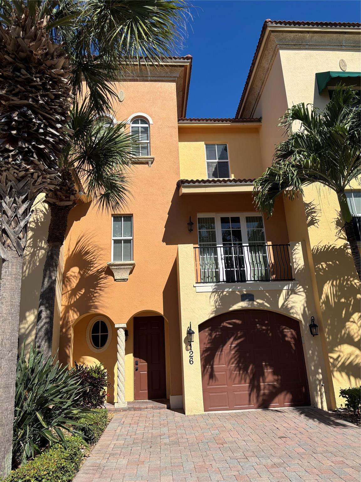 Front of townhome