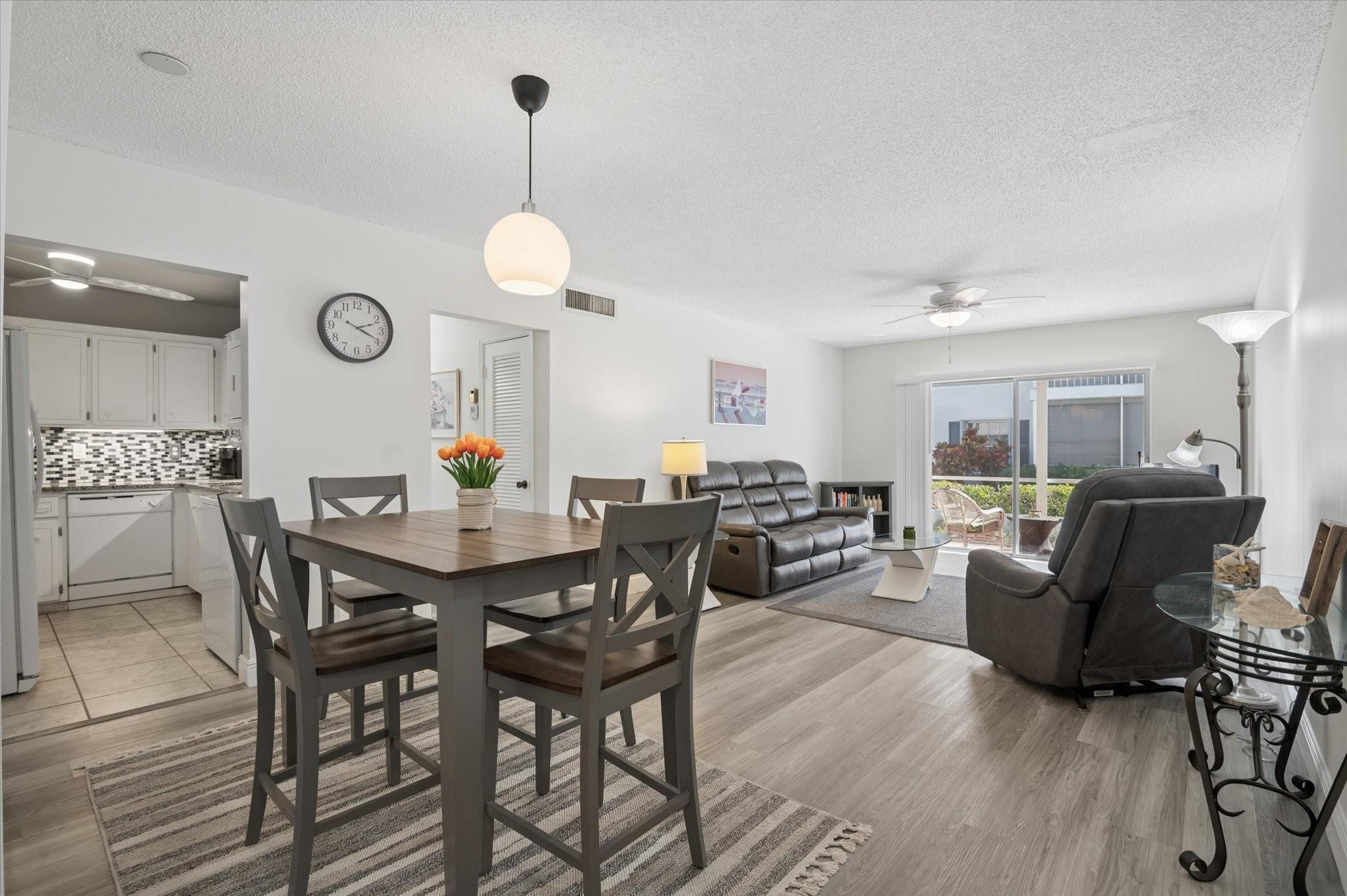 Dining to Living and Kitchen