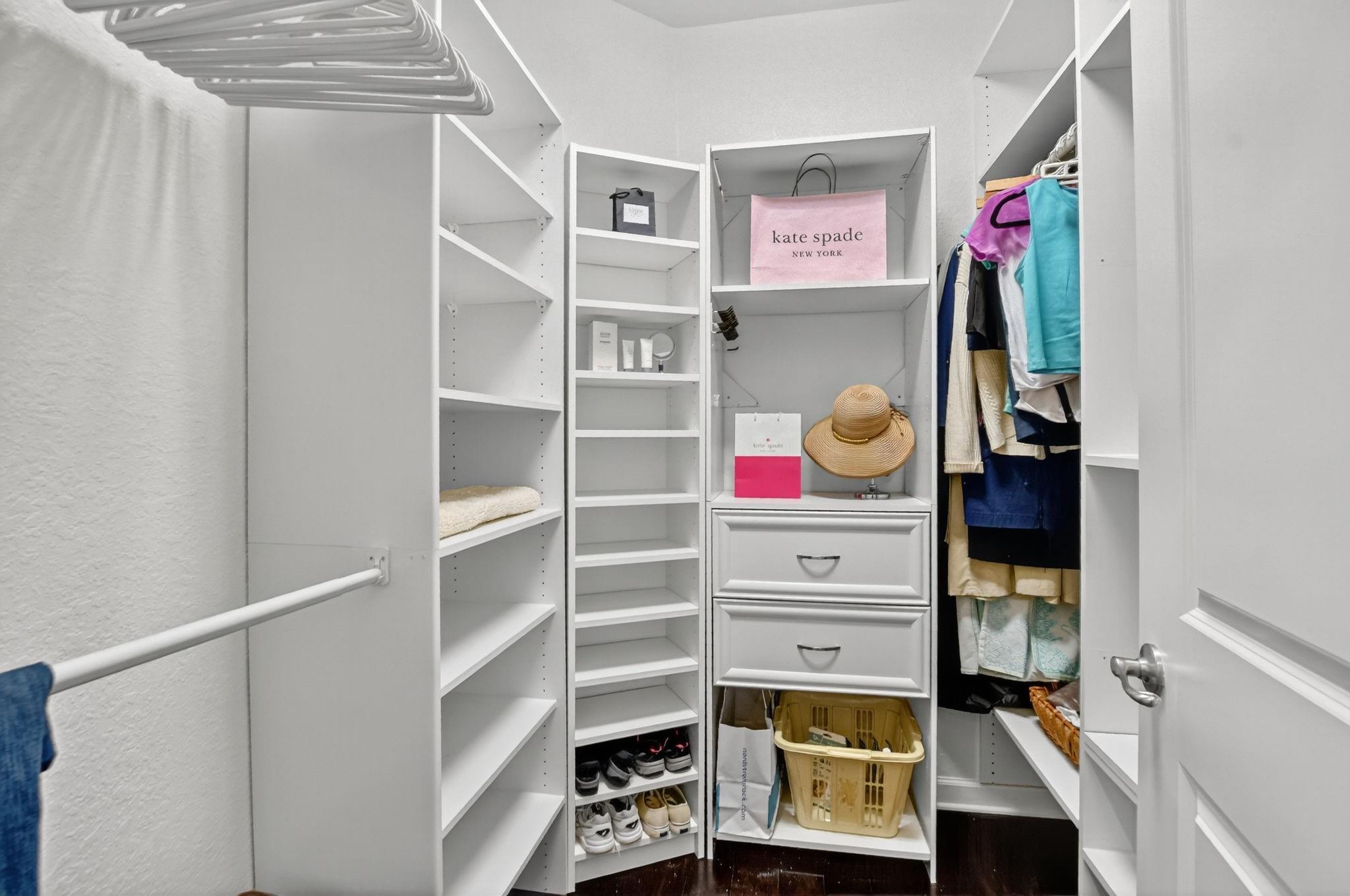 2nd walk-in closet in primary bedroom