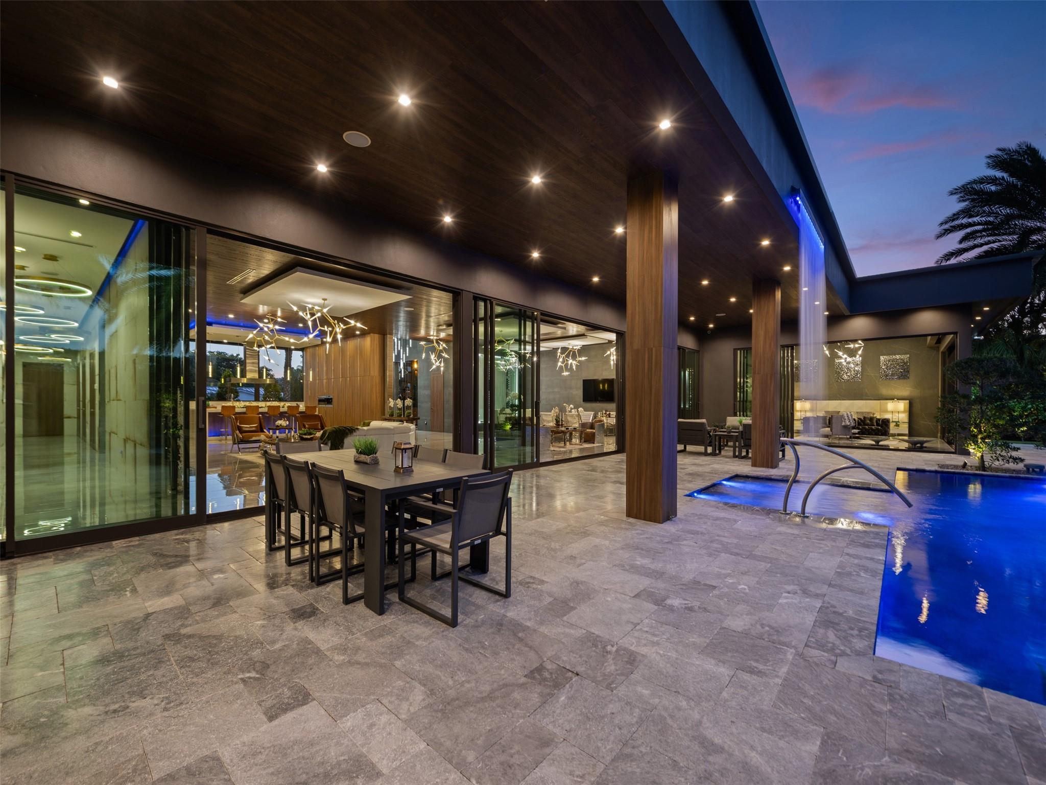 Exotic Lighting, Water Features, Walls of Glass
