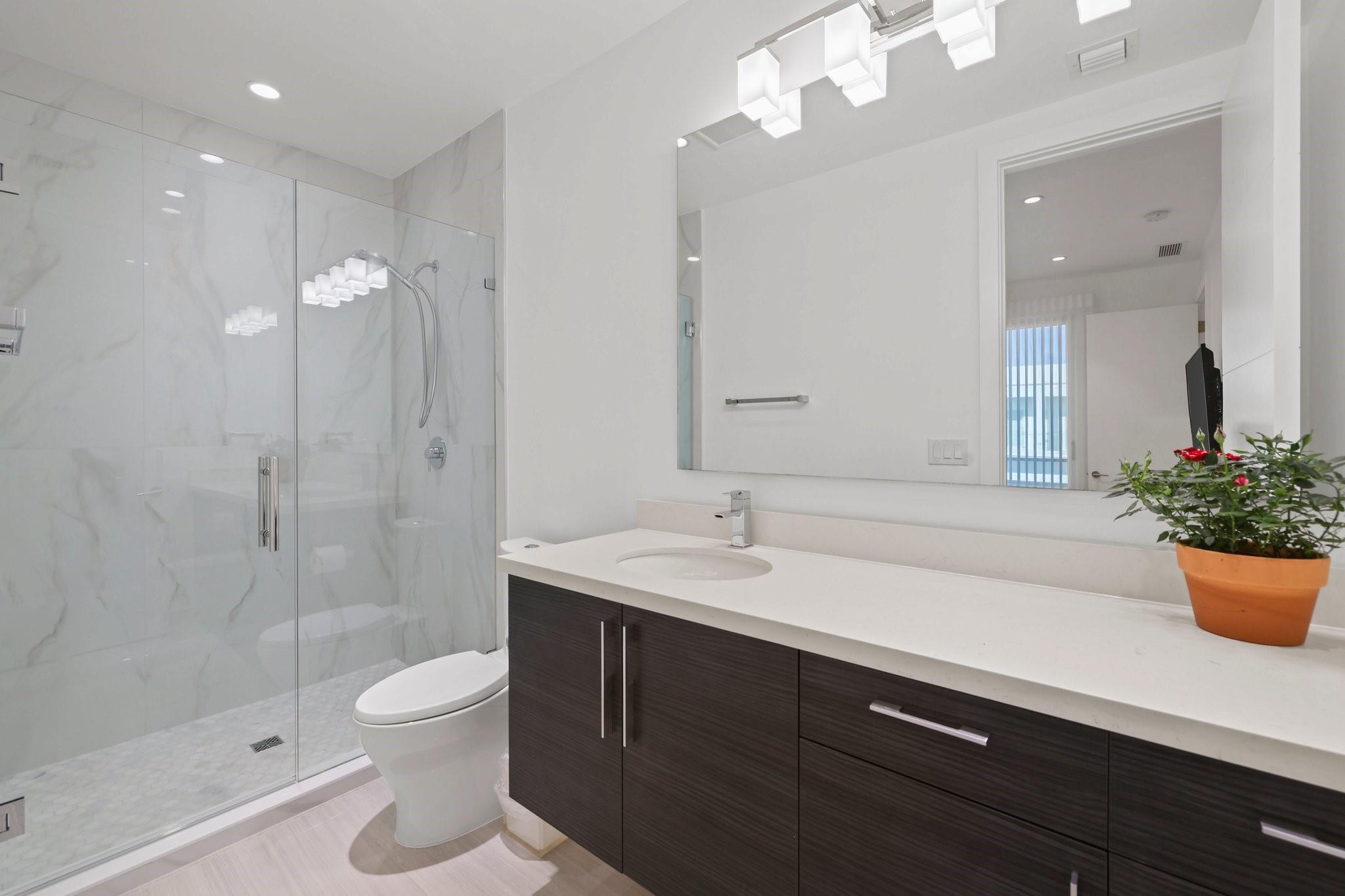 All bathrooms four are very spacious