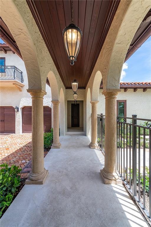 BREEZEWAY TO GUEST HOUSE AND GARAGES