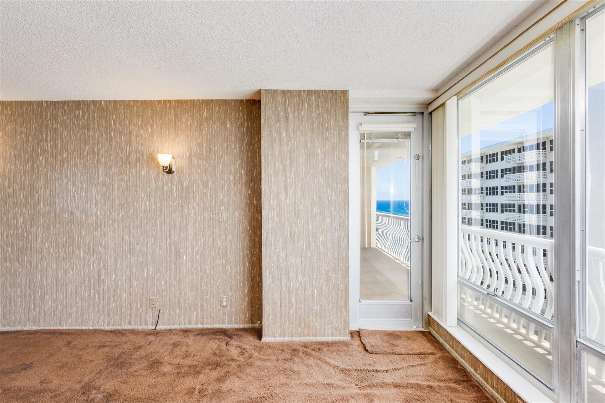 Photo for 4020 Galt Ocean Drive, 1404, Fort Lauderdale, FL 33308 - Listing #FX-10517183 with picture windows andn door to balcony