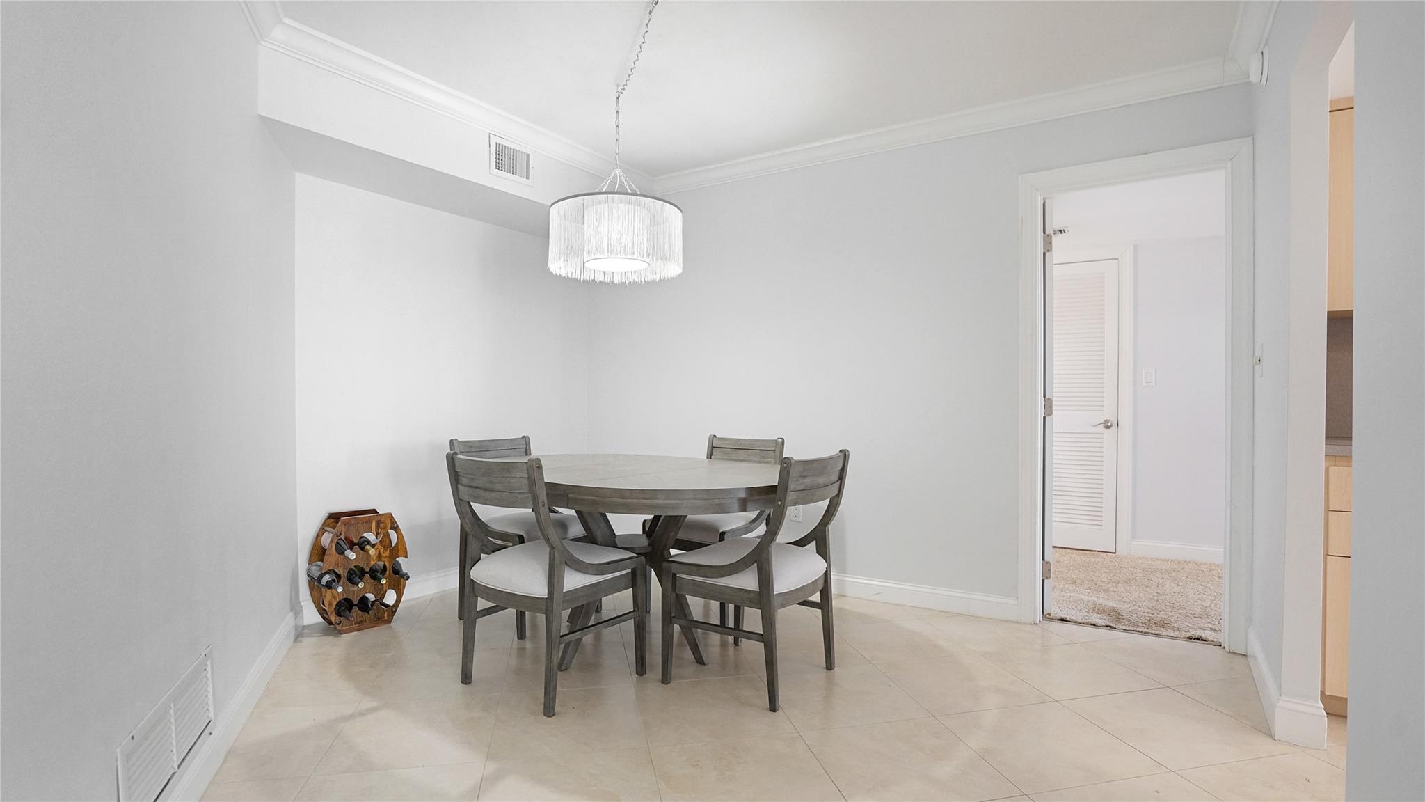 The doorway to the right leads into the primary bedroom.