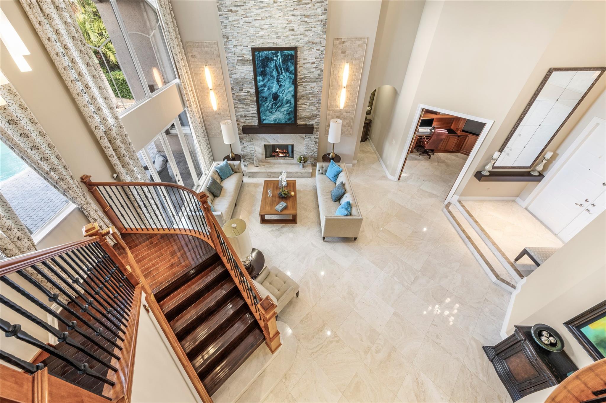 Living Room/Foyer From Loft